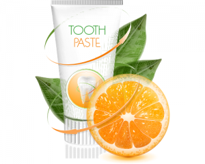 orange juice and toothpaste